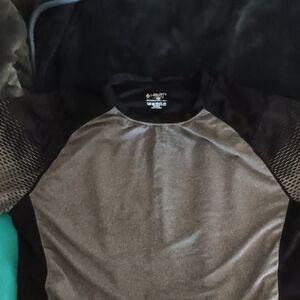 Black and Gray Athletic Shirt
